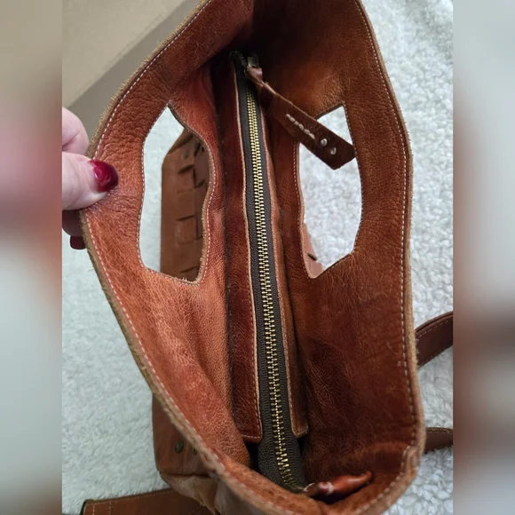 Bed Stu Cognac Orchid Woven Hand Bag - Picture 6 of 16